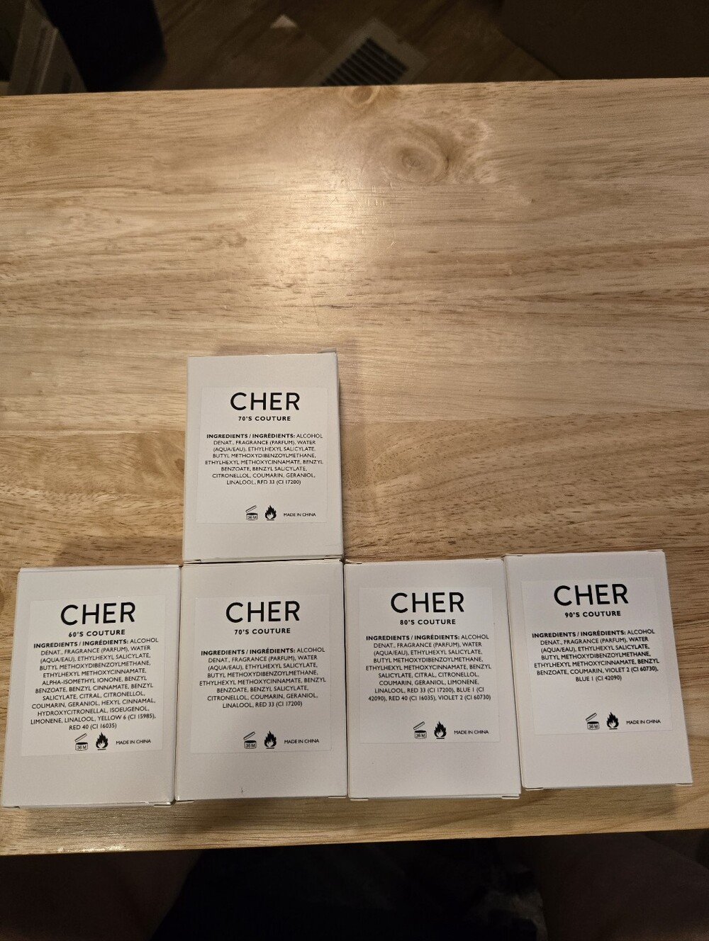 CHER Couture Perfume Set - White Boxes